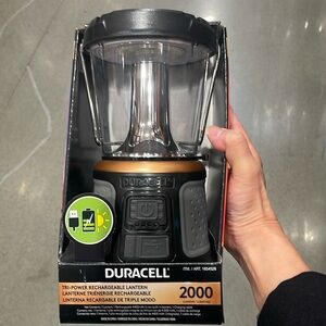NWT Duracell 2000 Lumen Tri-Power Lantern